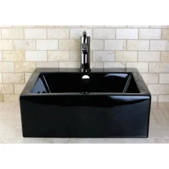 Discount NS8420DKL Water Onyx Single Handle Lavatory Faucet with Anti-Slide Handle Sleeve and Brass Pop up Drain in Black Nickel 4