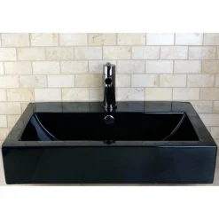 Discount NS8420DKL Water Onyx Single Handle Lavatory Faucet with Anti-Slide Handle Sleeve and Brass Pop up Drain in Black Nickel 4