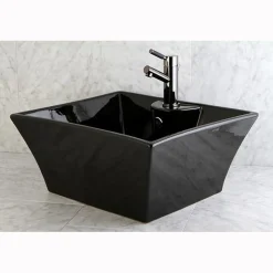 Discount NS8420DKL Water Onyx Single Handle Lavatory Faucet with Anti-Slide Handle Sleeve and Brass Pop up Drain in Black Nickel 4