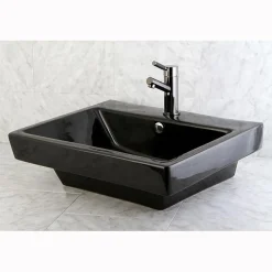 Discount NS8420DKL Water Onyx Single Handle Lavatory Faucet with Anti-Slide Handle Sleeve and Brass Pop up Drain in Black Nickel 4
