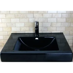 Discount NS8420DKL Water Onyx Single Handle Lavatory Faucet with Anti-Slide Handle Sleeve and Brass Pop up Drain in Black Nickel 4
