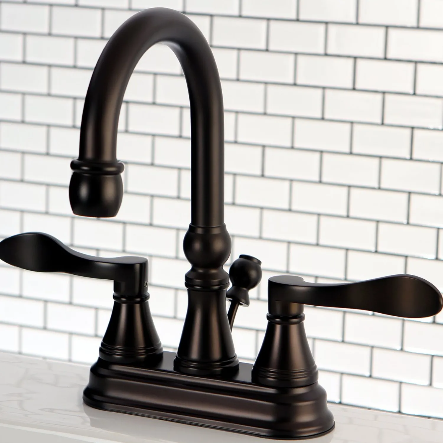 Online NuFrench 4-Inch Centerset Bathroom Faucet 4" Center Set