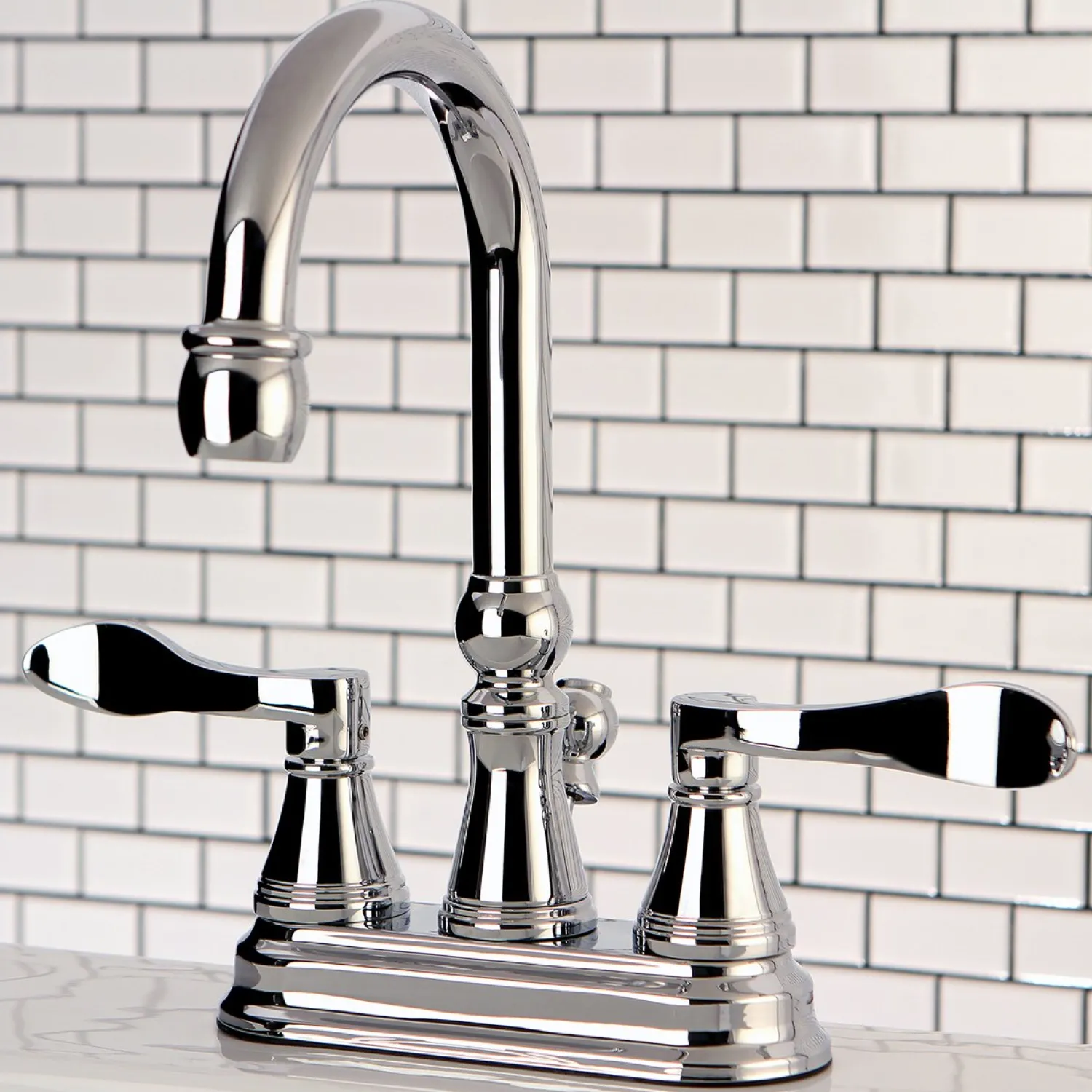 Online NuFrench 4-Inch Centerset Bathroom Faucet 4" Center Set