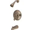 Best Nu French Single Handle Tub and Shower Faucet in Satin Nickel Tub & Shower Sets