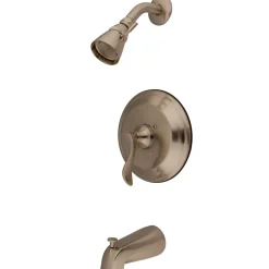 Best Nu French Single Handle Tub and Shower Faucet in Satin Nickel Tub & Shower Sets