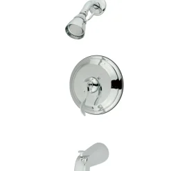 Sale Nu French Single Handle Tub and Shower Faucet in Polished Chrome Tub & Shower Sets