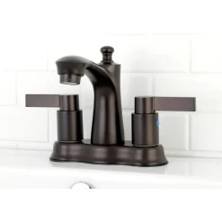 Sale NuvoFusion Deck Mount 4" Centerset Bathroom Faucet 4" Center Set