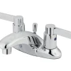 Outlet NuvoFusion Double Handle 4" Centerset Lavatory Faucet with Brass Pop-up 4" Center Set