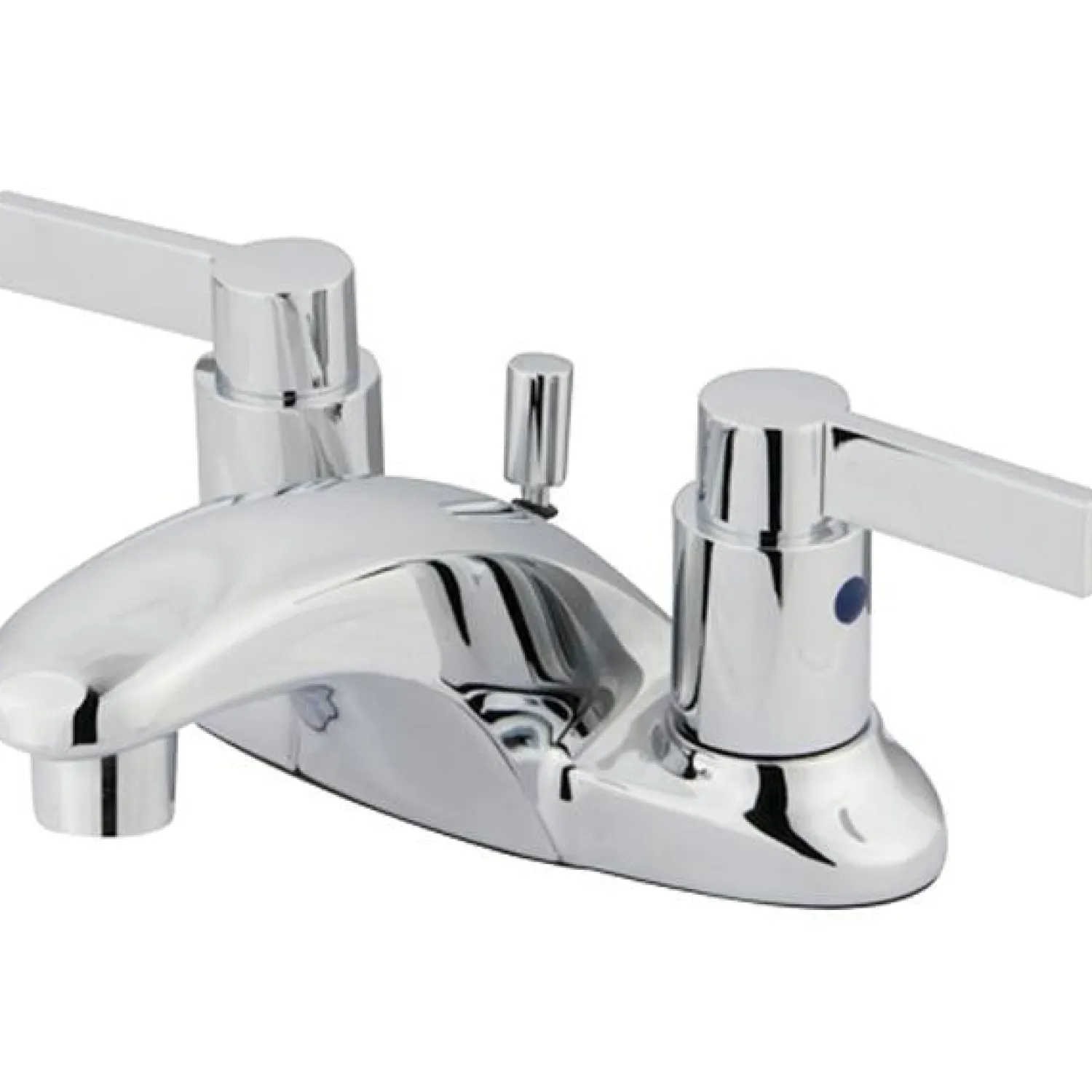 Outlet NuvoFusion Double Handle 4" Centerset Lavatory Faucet with Brass Pop-up 4" Center Set