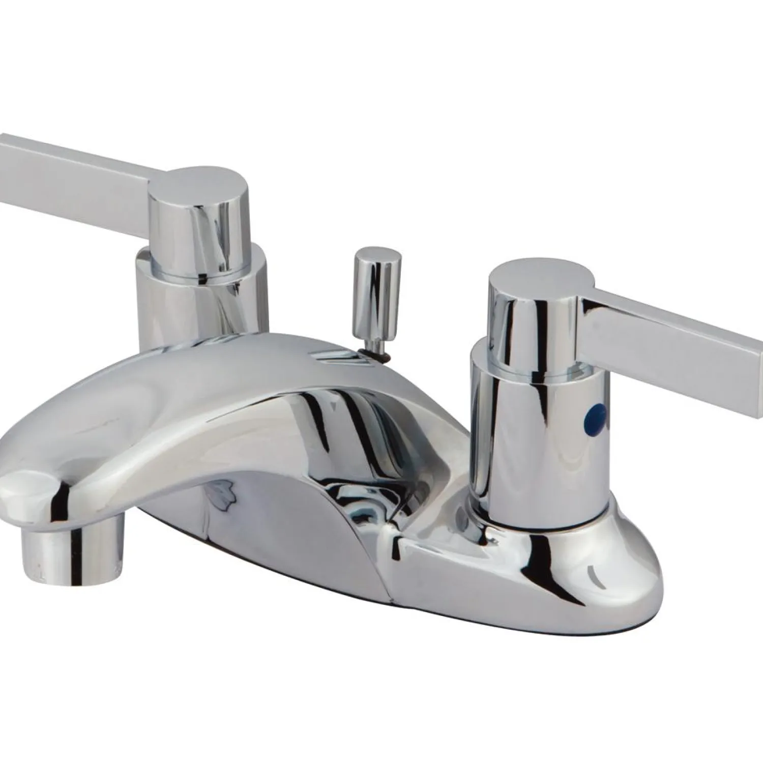 Outlet NuvoFusion Double Handle 4" Centerset Lavatory Faucet with Brass Pop-up 4" Center Set