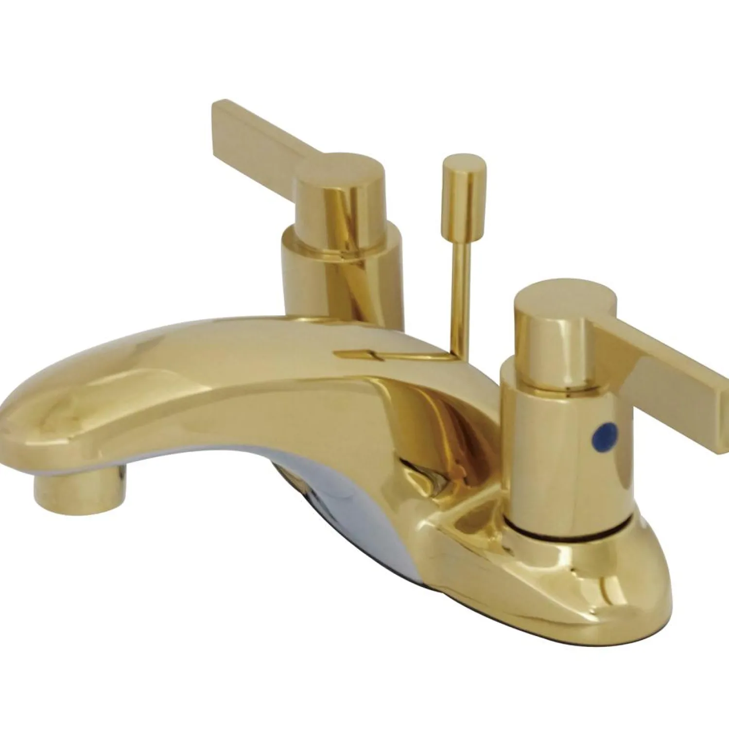 Outlet NuvoFusion Double Handle 4" Centerset Lavatory Faucet with Brass Pop-up 4" Center Set
