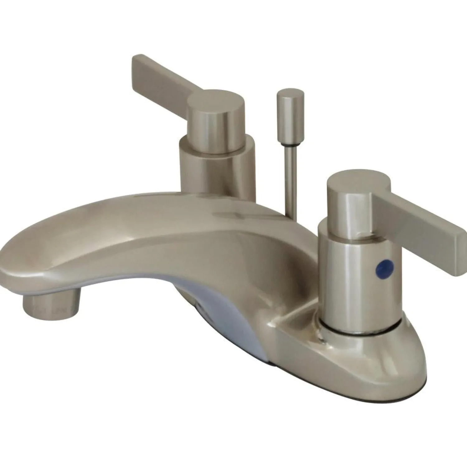 Outlet NuvoFusion Double Handle 4" Centerset Lavatory Faucet with Brass Pop-up 4" Center Set