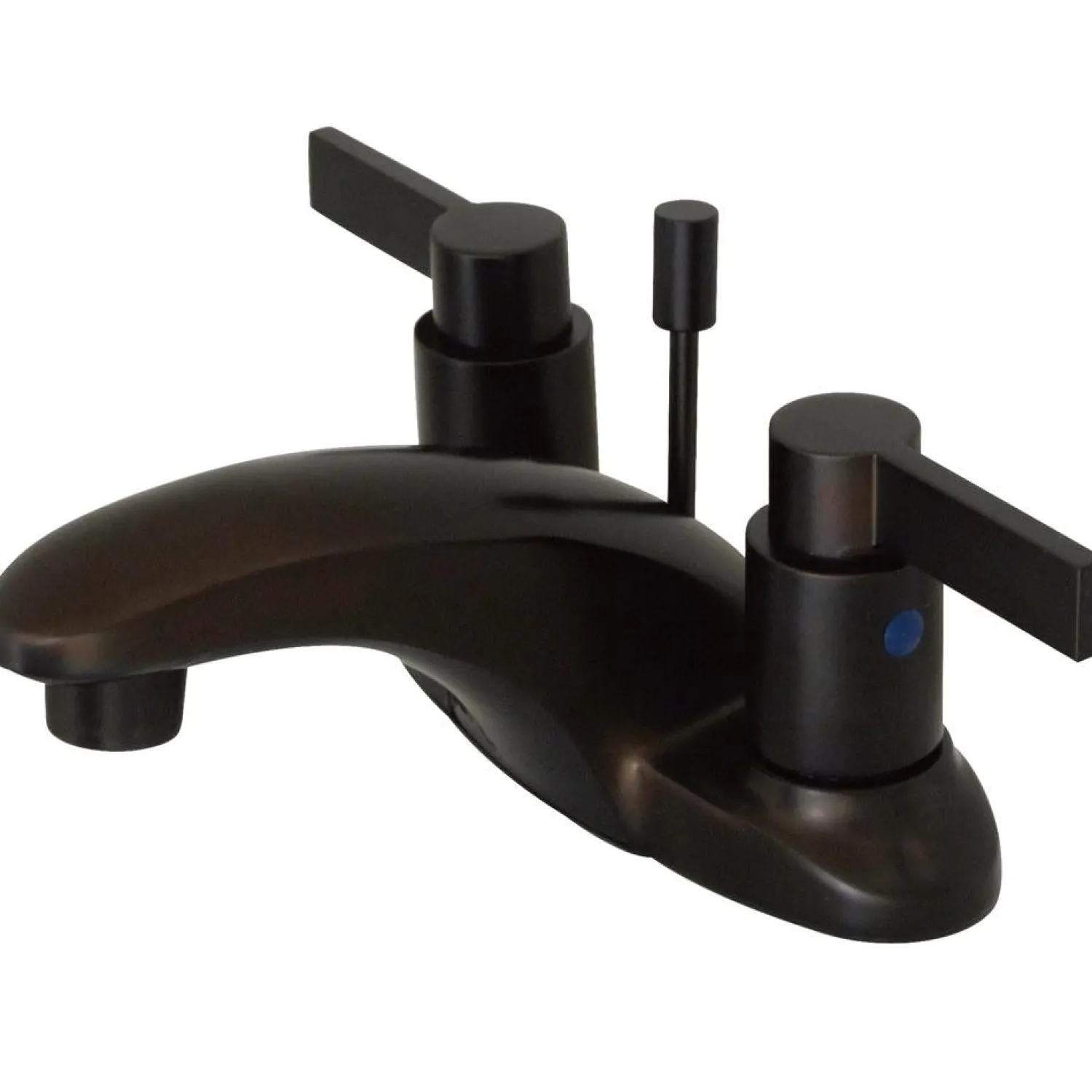 Outlet NuvoFusion Double Handle 4" Centerset Lavatory Faucet with Brass Pop-up 4" Center Set
