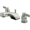 Best NuvoFusion Double Handle 4" to 16" Widespread Lavatory Faucet with Brass Pop-up 8" Widespread