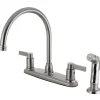 Best NuvoFusion 8-Inch Centerset Kitchen Faucet with Side Sprayer Faucets With Side Spray