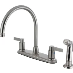 Best NuvoFusion 8-Inch Centerset Kitchen Faucet with Side Sprayer Faucets With Side Spray
