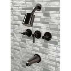 Discount NuvoFusion Three-Handle Tub and Shower Faucet Tub & Shower Sets|Tub Faucets