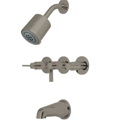 Discount NuvoFusion Three-Handle Tub and Shower Faucet Tub & Shower Sets|Tub Faucets