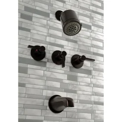 Discount NuvoFusion Three-Handle Tub and Shower Faucet Tub & Shower Sets|Tub Faucets