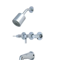 Discount NuvoFusion Three-Handle Tub and Shower Faucet Tub & Shower Sets|Tub Faucets