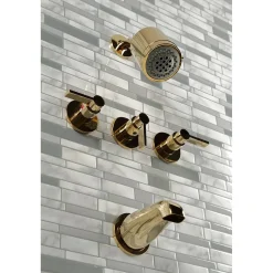 Discount NuvoFusion Three-Handle Tub and Shower Faucet Tub & Shower Sets|Tub Faucets