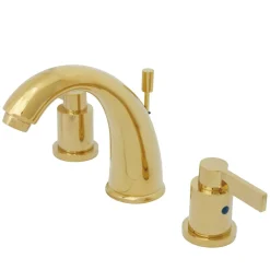 Discount NuvoFusion 8" to 16" Widespread Double Handle Lavatory Faucet with Brass Pop-up 8" Widespread