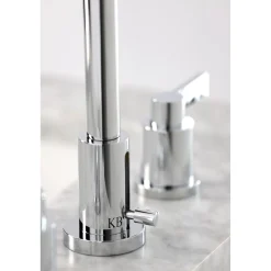 Outlet NuvoFusion Widespread Bathroom Faucet with Brass Pop-Up 8