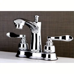 Outlet NuWave French 4-Inch Centerset Deck Mount Bathroom Faucet 4