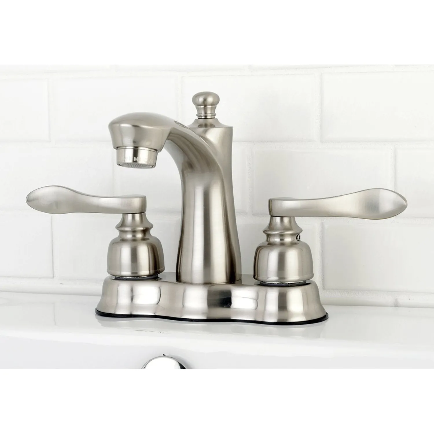Outlet NuWave French 4-Inch Centerset Deck Mount Bathroom Faucet 4" Center Set