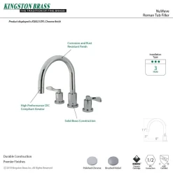 Sale NuWave French Roman Tub Filler Tub Faucets
