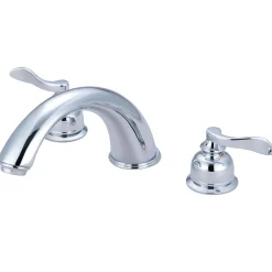 Clearance Nuwave French Two Handle Roman Tub Filler Tub Faucets