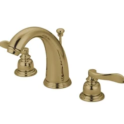 New NuWave French Widespread Lavatory Faucet with ABS/Brass Pop-up Tub Faucets