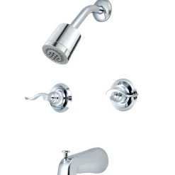Clearance Nuwave French Two Handle Tub and Shower Faucet Tub & Shower Sets