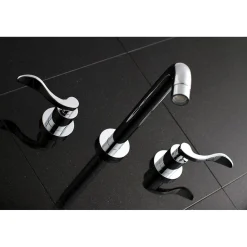 Hot NuWave 2-Handle Wall Mount Roman Tub Faucet Tub Faucets