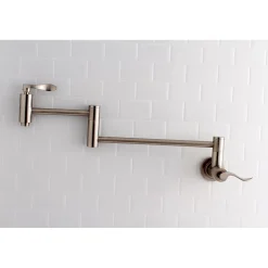 Sale NuWave Wall Mount Pot Filler Kitchen Faucet Wall Mounted Kitchen Faucets|Single Hole