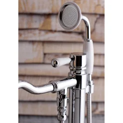 Paris Freestanding Tub Faucet with Hand Shower and Single Handle Free Standing Tub Fillers|Tub Faucets