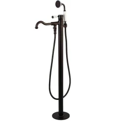 Paris Freestanding Tub Faucet with Hand Shower and Single Handle Free Standing Tub Fillers|Tub Faucets