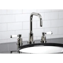 Discount Paris Widespread Bathroom Faucet with Brass Pop-Up 8