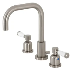 Discount Paris Widespread Bathroom Faucet with Brass Pop-Up 8