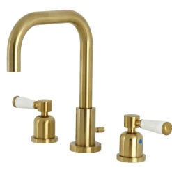 Discount Paris Widespread Bathroom Faucet with Brass Pop-Up 8