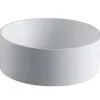 Online Park White China Vessel Bathroom Sink without Overflow Above Counter / Vessel Sinks