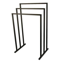 Online Pedestal 3-Tier Steel Construction Towel Rack Free-Standing Towel Racks