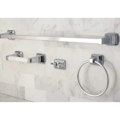 Clearance 4-Piece Bathroom Accessory Set in Polished Chrome Accessory Packages