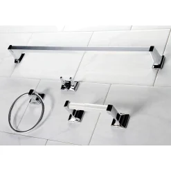 Clearance 4-Piece Bathroom Accessory Set in Polished Chrome Accessory Packages