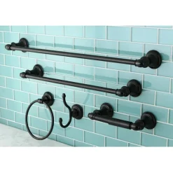 Outlet Provence Collection 5-Piece Towel Bar Bath Hardware Set Towel Rings|Accessory Packages