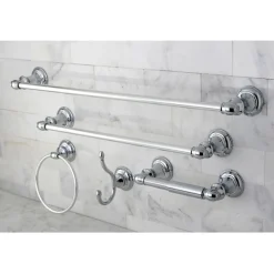 Outlet Provence Collection 5-Piece Towel Bar Bath Hardware Set Towel Rings|Accessory Packages