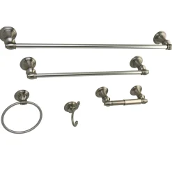 Outlet Provence Collection 5-Piece Towel Bar Bath Hardware Set Towel Rings|Accessory Packages