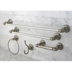 Outlet Provence Collection 5-Piece Towel Bar Bath Hardware Set Towel Rings|Accessory Packages