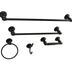 Outlet Provence Collection 5-Piece Towel Bar Bath Hardware Set Towel Rings|Accessory Packages