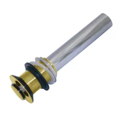 Push Pop-Up Drain without Overflow Hole Sink Drains|Overflow Bathroom Sink Drains